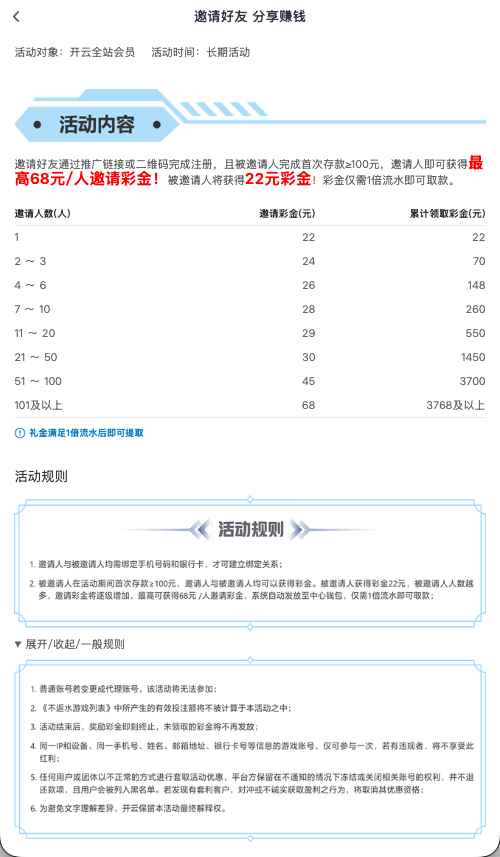 开云体育邀请好友分享活动